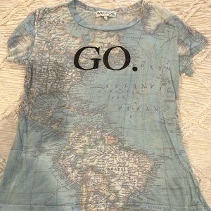 Wildfox Map Tshirt Go